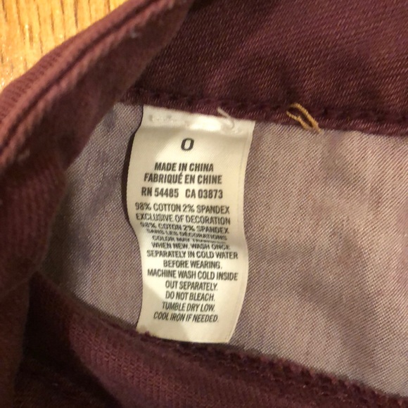 Maroon Short Shorts - Picture 4 of 4